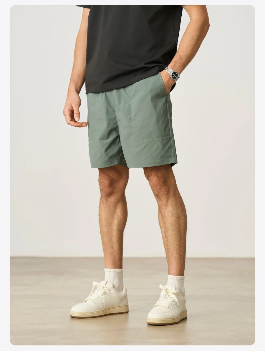 SIMWOOD 2026 Summer New Oversize 150gsm Quick-Dry Beach Shorts Men Plus Size  Basic Sports Short