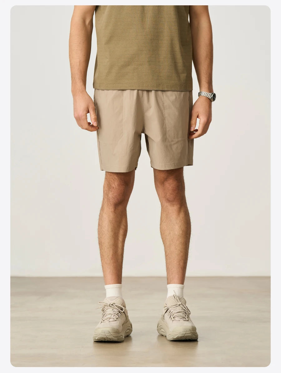 SIMWOOD 2026 Summer New Oversize 150gsm Quick-Dry Beach Shorts Men Plus Size  Basic Sports Short