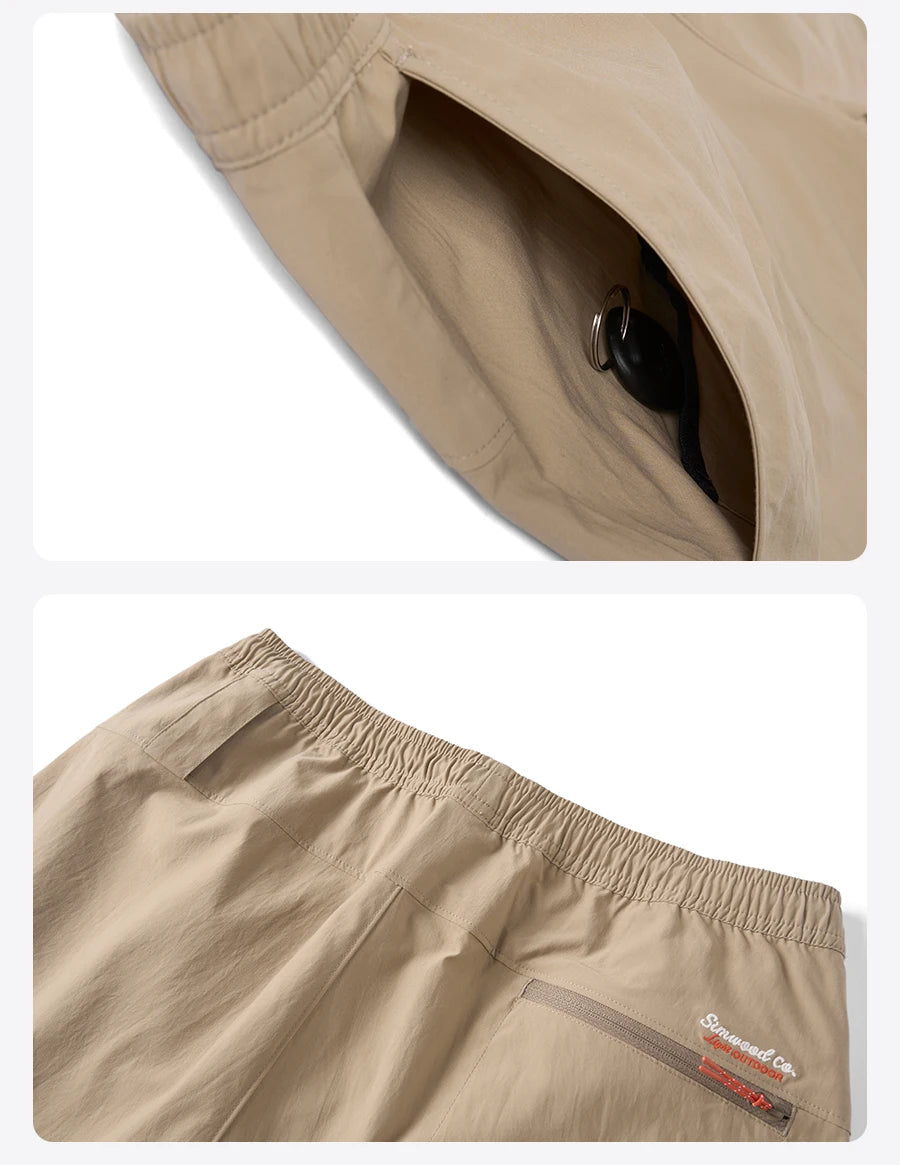 SIMWOOD 2026 Summer New Oversize 150gsm Quick-Dry Beach Shorts Men Plus Size  Basic Sports Short