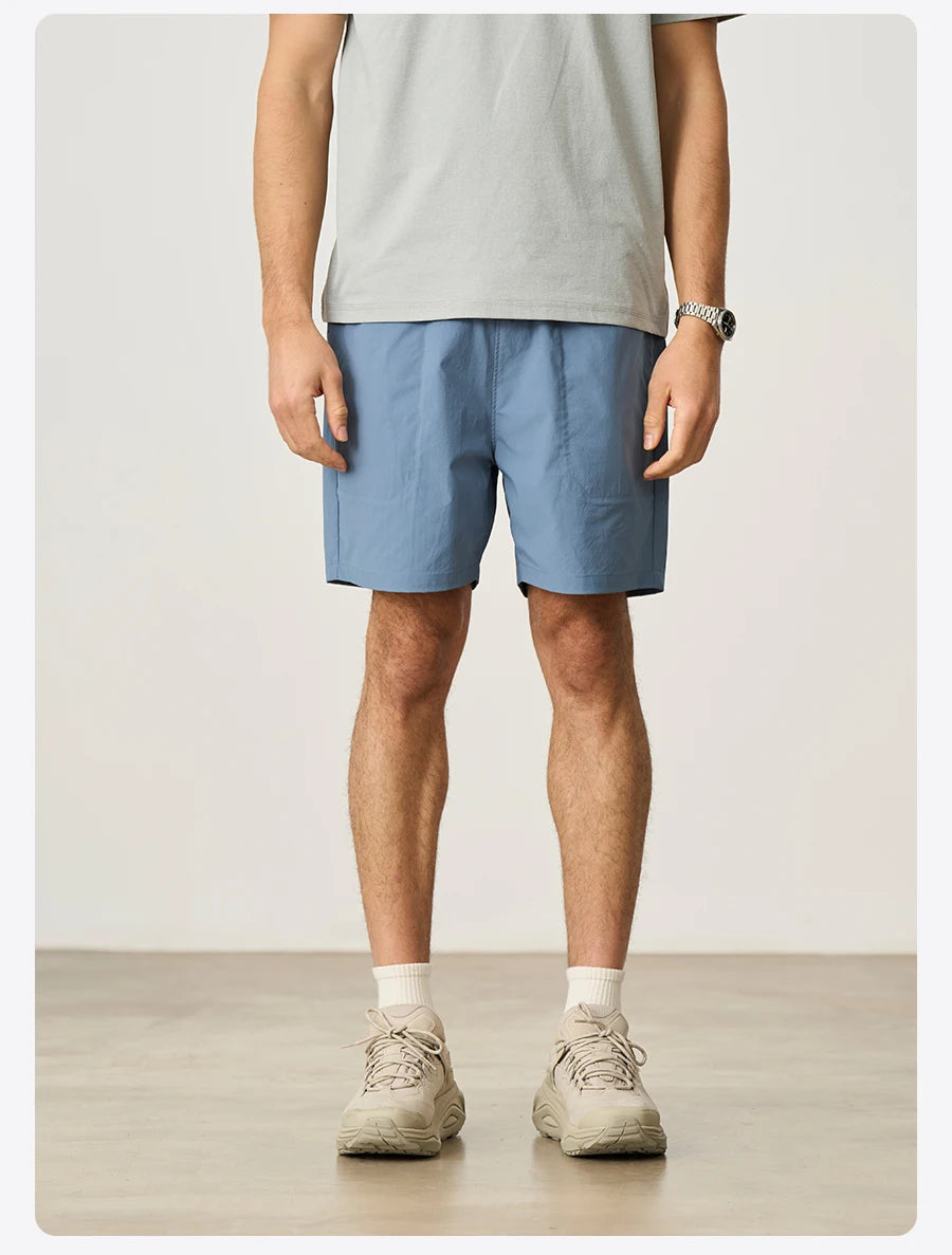 SIMWOOD 2026 Summer New Oversize 150gsm Quick-Dry Beach Shorts Men Plus Size  Basic Sports Short