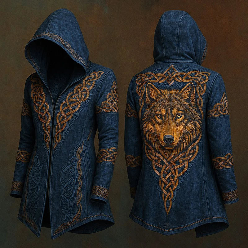 Y2K Mens Hooded Jacket Coat Streetwear Fashion Loose Long Sleeve Windbreaker Men's Fall Winter Vintage Gothic Printing Cardigan