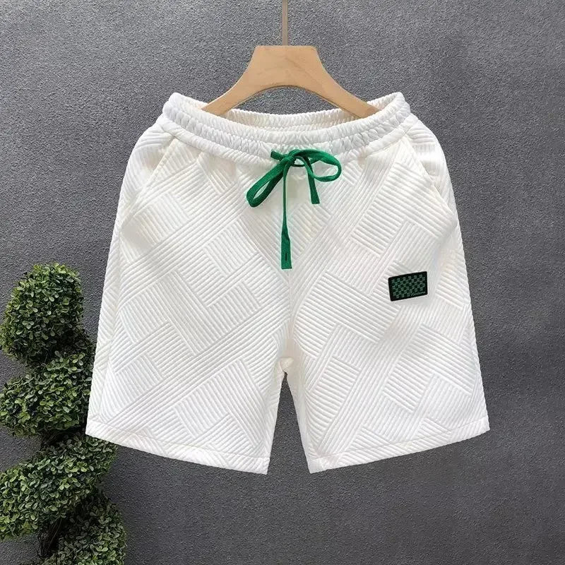 Fashion Shorts Men Comfortable Elastic Waist Clothing Breathable Short Trousers Sporty Loose Fit Running Five Inches Sweatpants