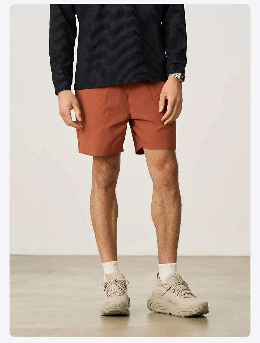 SIMWOOD 2026 Summer New Oversize 150gsm Quick-Dry Beach Shorts Men Plus Size  Basic Sports Short