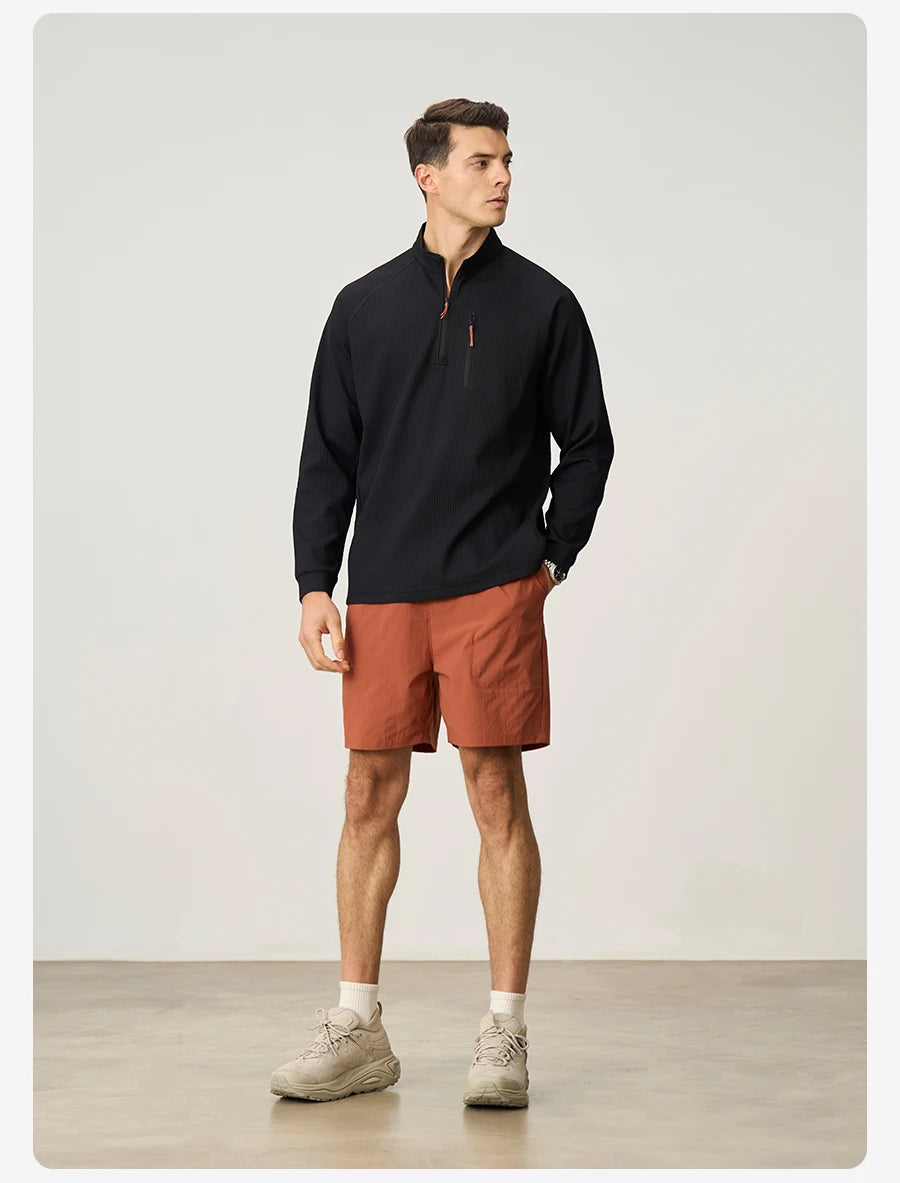 SIMWOOD 2026 Summer New Oversize 150gsm Quick-Dry Beach Shorts Men Plus Size  Basic Sports Short