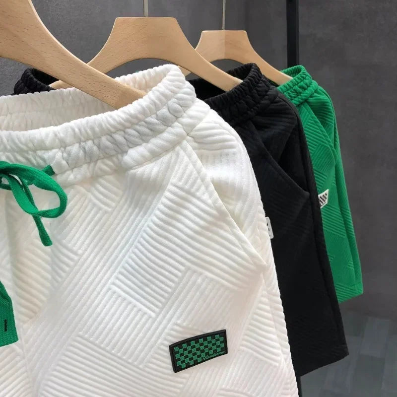 Fashion Shorts Men Comfortable Elastic Waist Clothing Breathable Short Trousers Sporty Loose Fit Running Five Inches Sweatpants