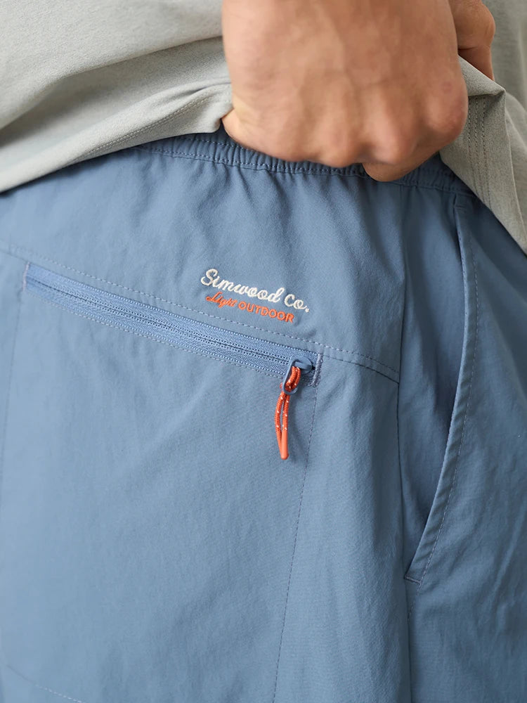 SIMWOOD 2026 Summer New Oversize 150gsm Quick-Dry Beach Shorts Men Plus Size  Basic Sports Short