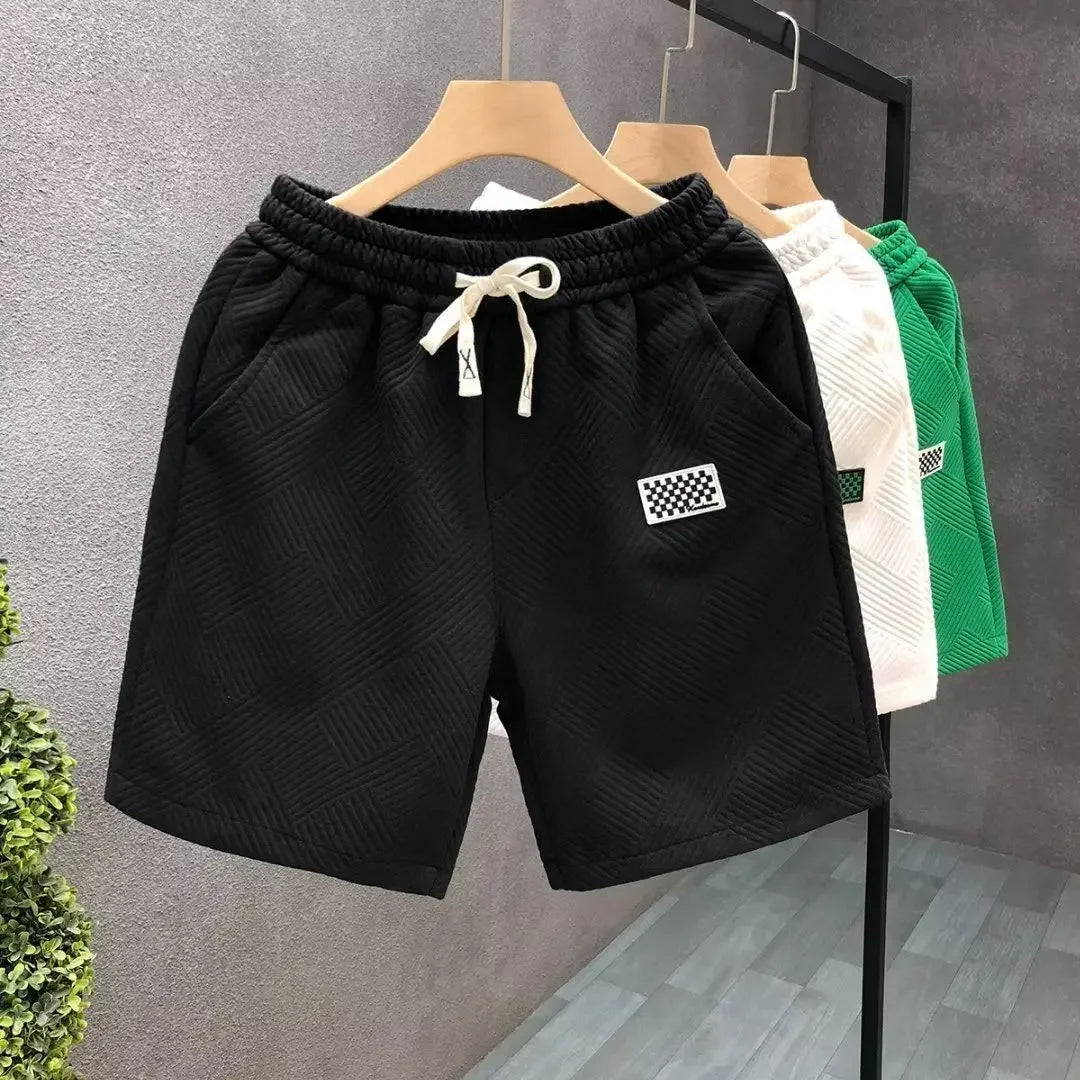 Fashion Shorts Men Comfortable Elastic Waist Clothing Breathable Short Trousers Sporty Loose Fit Running Five Inches Sweatpants