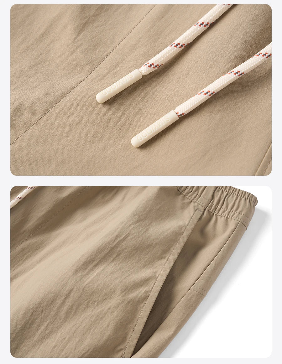 SIMWOOD 2026 Summer New Oversize 150gsm Quick-Dry Beach Shorts Men Plus Size  Basic Sports Short