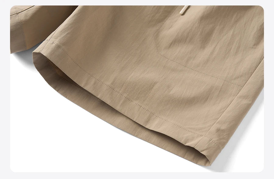 SIMWOOD 2026 Summer New Oversize 150gsm Quick-Dry Beach Shorts Men Plus Size  Basic Sports Short